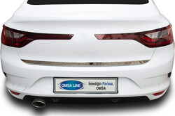 Krom Aksesuar » Omsa - OMSA Renault Megane 4 Sedan Krom Bagaj Alt Çıta 2021 ve Sonrası