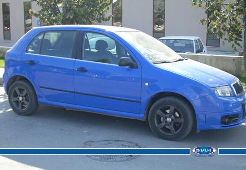 OMSA Skoda Fabia 1 HB Krom Cam Alt Çıtası 2000-2007 Arası - Thumbnail