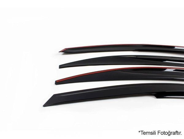 SunPlex Hyundai Elantra Mugen Cam Rüzgarlığı 4 Parça 2020 ve Sonrası