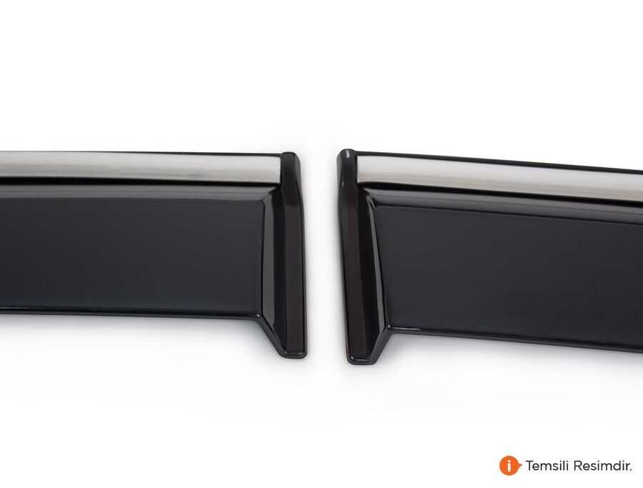 SunPlex Renault Clio 5 Kromlu Cam Rüzgarlığı 4 Parça 2019-2025 Arası