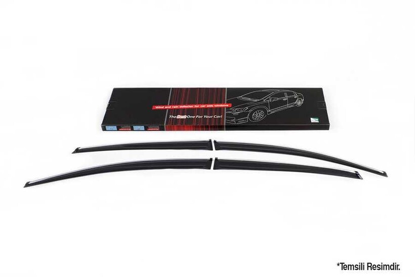 Cam Rüzgarlığı - SunPlex VW Golf 7 Kromlu Cam Rüzgarlığı 4 Parça 2013-2020 Arası Cam Rüzgarlığı - SunPlex VW Golf 7 Kromlu Cam Rüzgarlığı 4 Parça 2013-2020 Arası