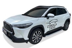 Yan Basamak - OMSA Toyota Corolla Cross Blackline Yan Basamak Alüminyum 2022 ve Sonrası