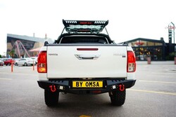 OMSA Toyota Hilux Dakar Çelik Arka Tampon Ledli Sensörlü 2015 ve Sonrası - Thumbnail