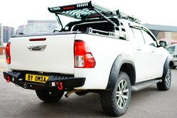 OMSA Toyota Hilux Dakar Çelik Arka Tampon Ledli Sensörsüz 2015 ve Sonrası - Thumbnail