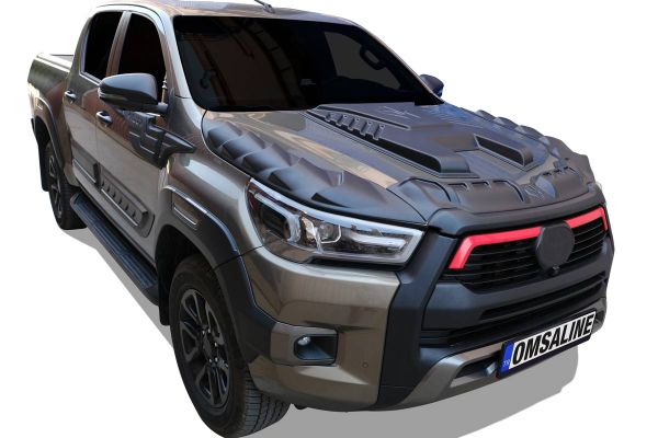 Toyota Hilux Dragon Ön Kaput Rüzgarlığı 3 Parça 2020 ve Sonrası