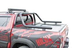 Roll Bar - Toyota Hilux Kobra Roll Bar Çap:60 Siyah 2015 ve Sonrası