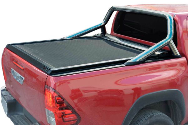 Toyota Hilux Omback Sürgülü Bagaj Kapama Siyah Orjinal Rollbarlı için 2020 ve Sonrası 
