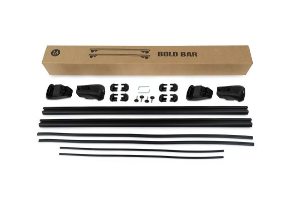 Universal Bold Bar V2 Ara Atkı Siyah 120 cm 2 Parça