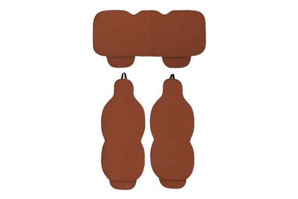 Universal Kapitone Oto Koltuk Minderi Cepli 3 Parça Taba