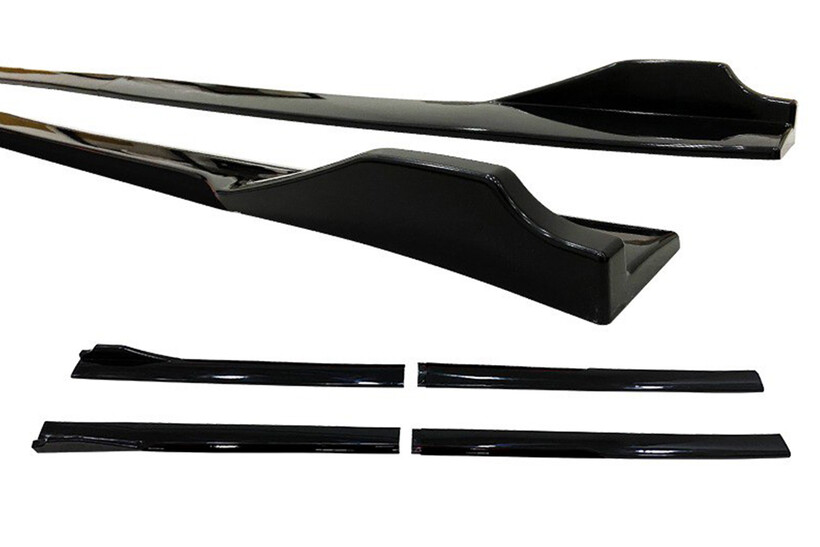 Body Kit » Plastik - Universal Race Flaplı Marşpiyel Piano Black ABS