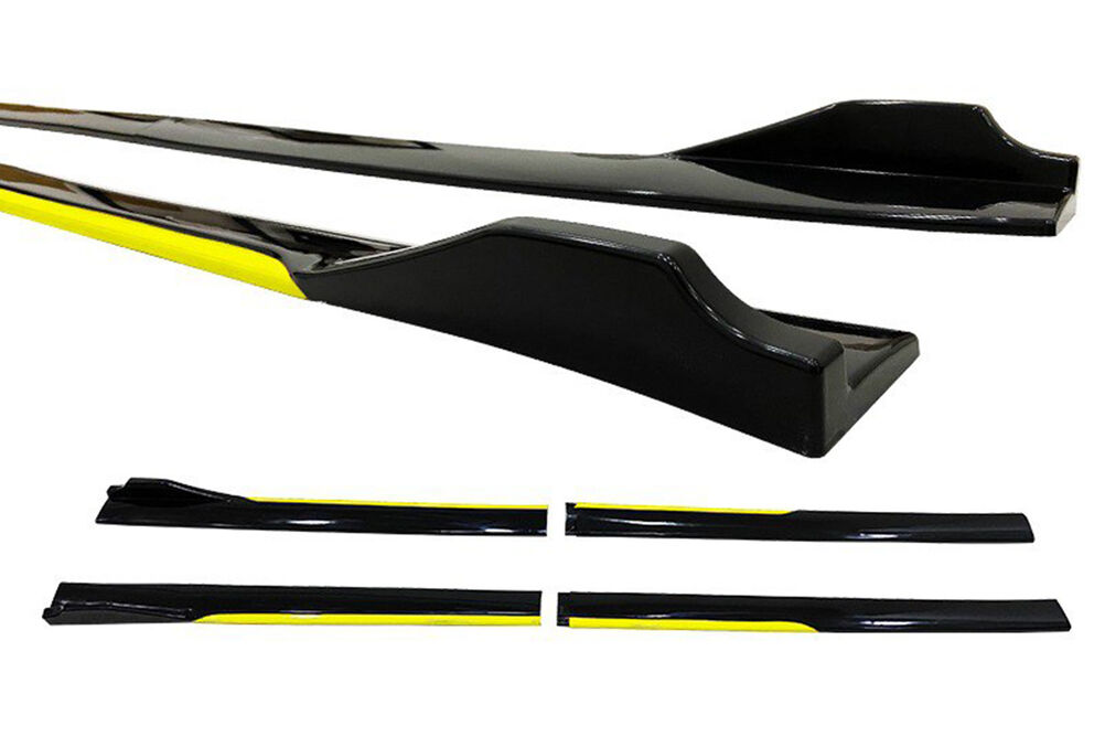 Universal Race Flaplı Marşpiyel Sarı Piano Black ABS