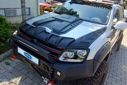 Kaput Rüzgarlıkları - VW Amarok Dragon Ön Kaput Koruyucu 3 Parça 2010-2021 Arası