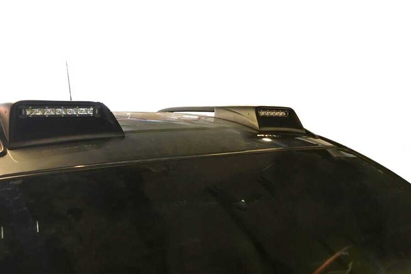 Body Kit » Fiber - VW Amarok Ön Cam Üstü Ledli Mat Siyah 2010-2021 Arası