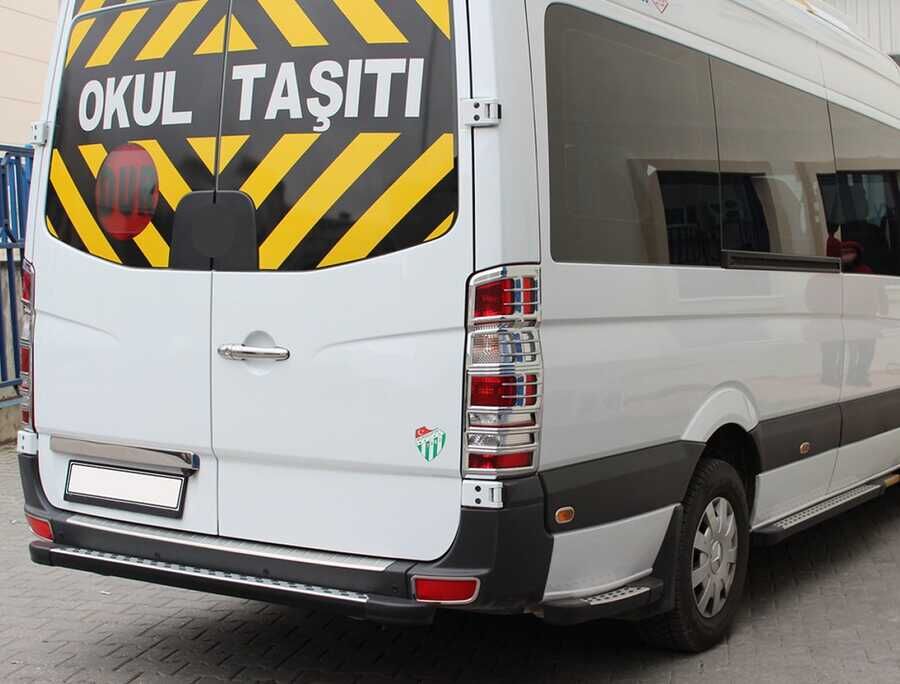 OMSA VW Crafter Krom Arka Reflektör Çerçevesi 2 Parça 2006-2017 Arası