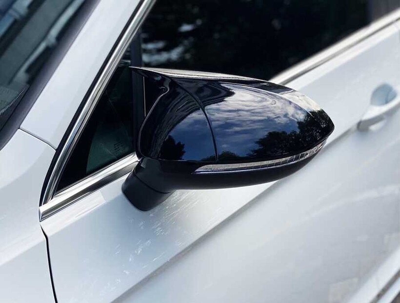 VW Passat B7 Yarasa Ayna Kapağı Batman Piano Siyah Abs 2011-2014 Arası - Thumbnail