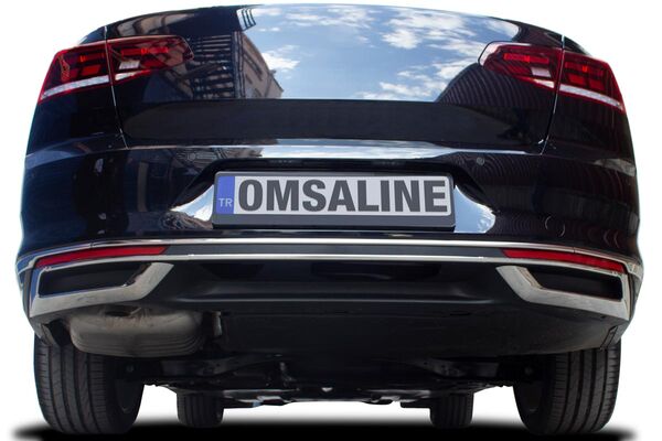 OMSA VW Passat B8 Krom Arka Tampon Çıtası 3 Parça 2015-2019 Arası