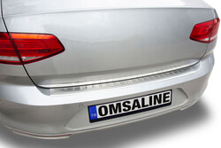 Krom Aksesuar » Omsa - OMSA VW Passat B8 Krom Taşlı Arka Tampon Eşiği 2015-2019 Arası