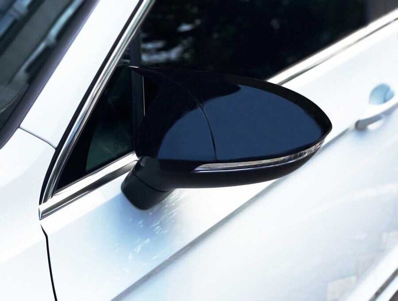 VW Passat B8 Yarasa Ayna Kapağı Piano Siyah ABS 2015-2019 Arası - Thumbnail