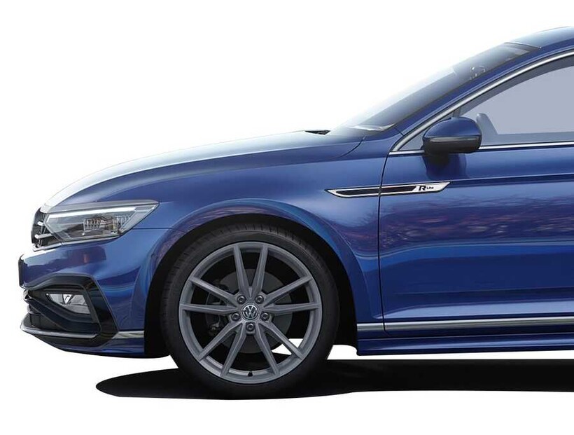 Krom Aksesuar » Omsa - OMSA VW Passat B8 R-Line Krom Çamurluk Çıtası Siyah ABS 2019 ve Sonrası