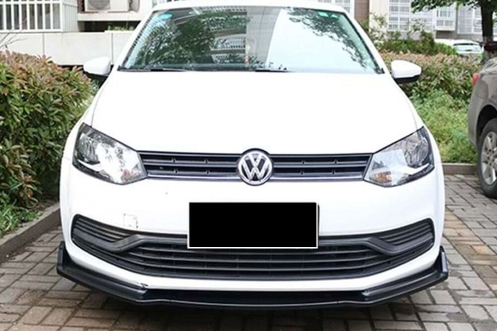 VW Polo 6R Ön Tampon Lip Plus V2 3 Parça Piano Black ABS 2009-2017 Arası