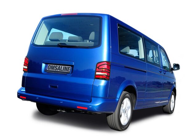 OMSA VW T5 Caravelle Siyah Krom Stop Çerçevesi 2 Parça Abs 2010-2014 Arası