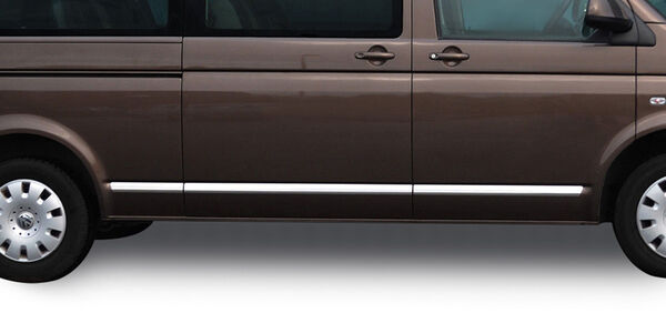 OMSA VW T5 Multivan Krom Yan Kapı Çıtası 7 Parça (Uzun Şasi) 2010 ve Sonrası