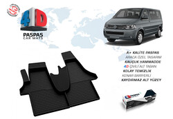 4D Paspas - VW T5 Transporter 4D Havuzlu Paspas Siyah 2003-2015 Arası