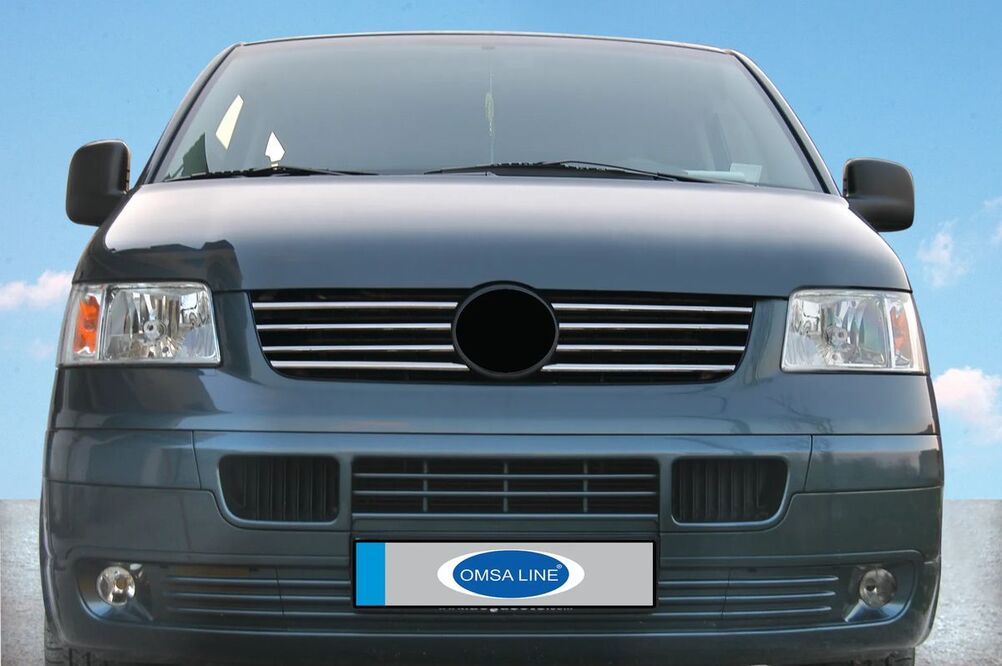 OMSA VW T5 Transporter Krom İnce Ön Panjur 8 Parça 2003-2010 Arası