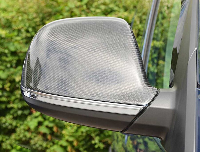 VW T6 Transporter Karbon Ayna Kapağı 2 Parça 2020 ve Sonrası - Thumbnail