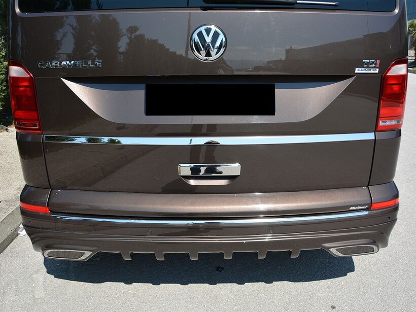 Krom Aksesuar » Omsa - VW T6 Transporter Krom Bagaj Çıtası Tek Kapılı Baskılı 2015 ve Sonrası