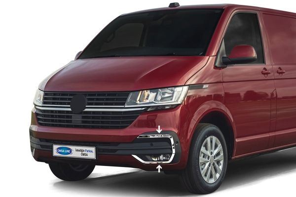 OMSA VW T6.1 Caravelle Krom Sis Far Kaşı 4 Parça 2020 ve Sonrası