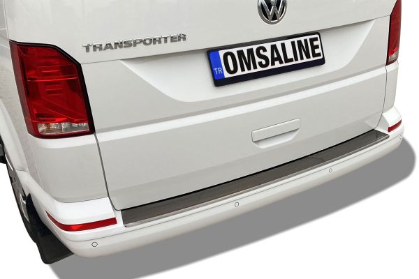 OMSA VW T6.1 Transporter Siyah Krom Arka Tampon Eşiği Çift Kapı 2020 ve Sonrası