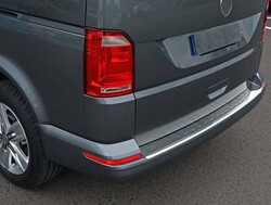 Krom Aksesuar » Omsa - VW T6.1 Transporter Krom Arka Tampon Eşiği Tek Kapılı (Taşlı) 2020 ve Sonrası