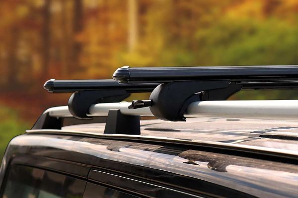 VW T7 Transporter Ara Atkı Bold Bar Siyah 122-144 cm 2 Parça Plastik Kilit 2024 ve Sonrası