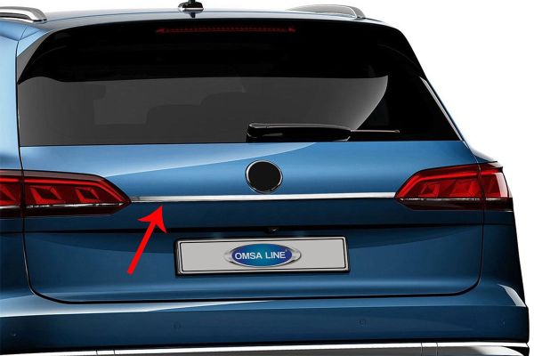 OMSA VW Touareg Krom Bagaj Çıtası Plaka Üstü 2018 ve Sonrası