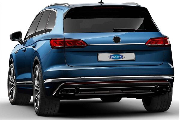 OMSA VW Touareg Krom Bagaj Çıtası Plaka Üstü 2018 ve Sonrası